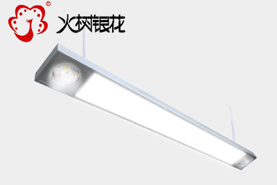 火树银花照明商超工程线条灯led双聚光长条灯led吊线灯 